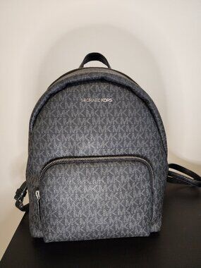 Michael Kors Backpack Black MK Signature Mini Medium Jet Set Travel Bag